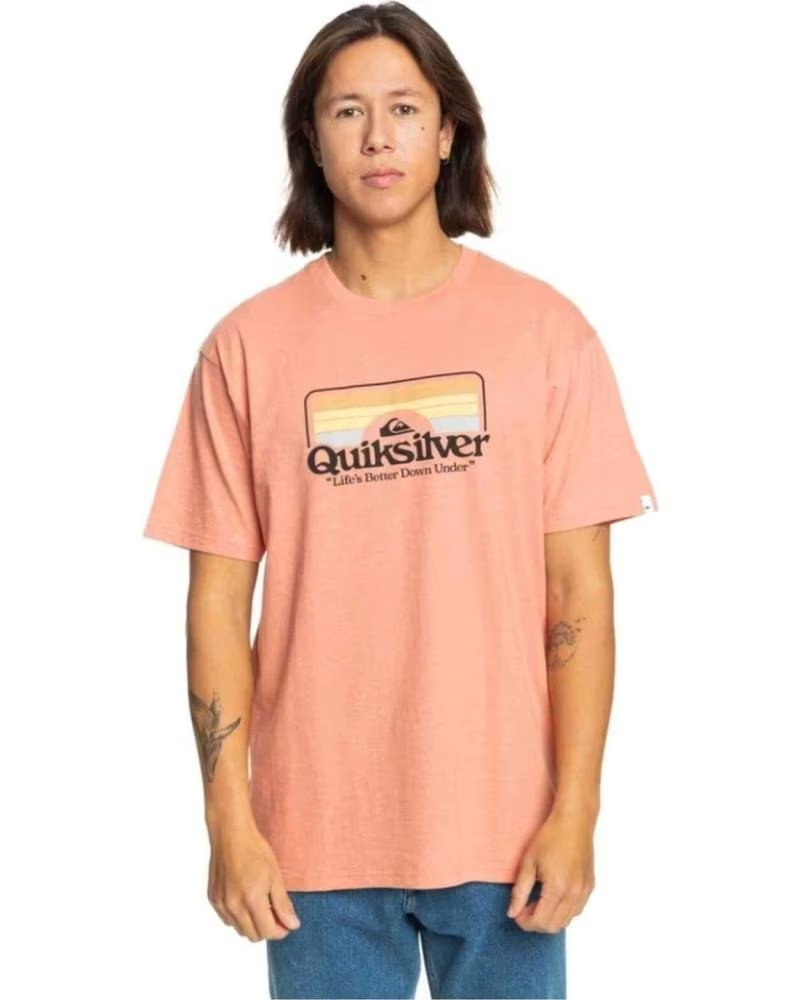 QUIKSILVER CAMISETA QUIKSILVER STEPINSIDESS MANGA CURTA MASCULINA NARANJA