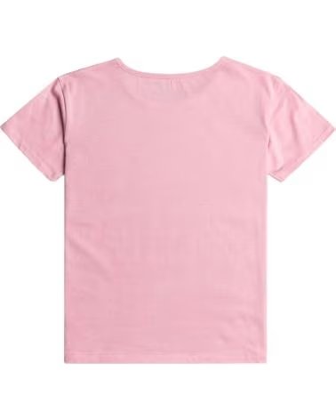 ROXY CAMISETA ROXY DE MANGA CORTA PARA MUJER CON ESTAMPADO DE CORAZÓN ROSA