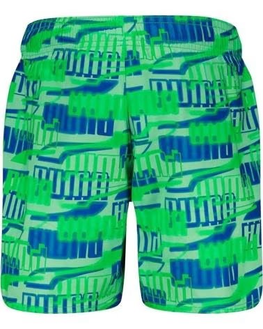 PUMA PUMA BADESHORTS FÜR JUNGEN MIT GRAFISCHEM AUFDRUCK VERDE