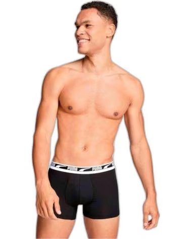 PUMA CUECAS BOXER PUMA MASCULINAS PRETAS NEGRO