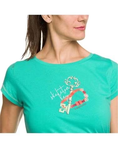 TRANGOWORLD TRANGOWORLD "VERDE" SHORT SLEEVE T-SHIRT WOMEN VERDE
