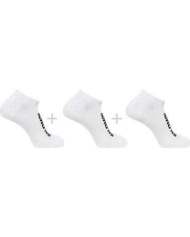 SALOMON 3-PACK ANKLE SOCKS SALOMON UNISEX WHITE BLANCO
