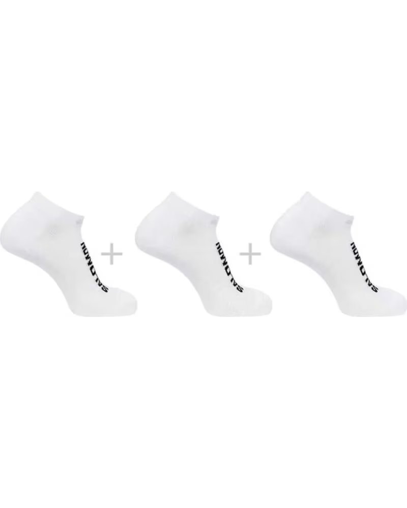 SALOMON 3-PACK ANKLE SOCKS SALOMON UNISEX WHITE BLANCO
