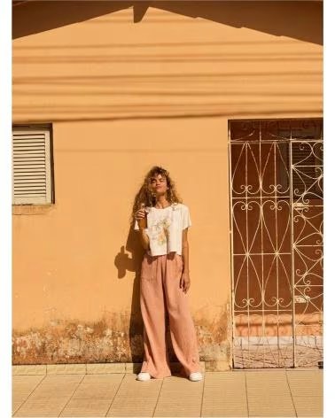 ROXY ROXY PALAZZO HOSE FÜR DAMEN, ROSA ROSA