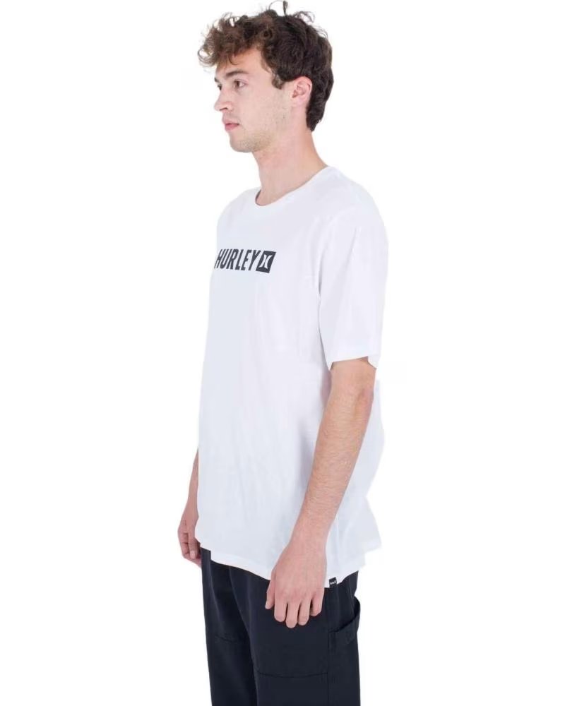 HURLEY T-SHIRT HURLEY À MANCHES COURTES POUR HOMME BLANCO