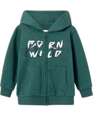 NAME IT CASACO COM FECHO "BORN WILD" UNISSEXO PARA CRIANÇA VERDE VERDE