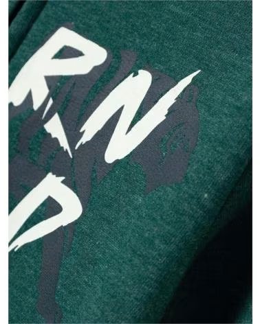 NAME IT FELPA CON ZIP "BORN WILD" UNISEX PER BAMBINI VERDE VERDE