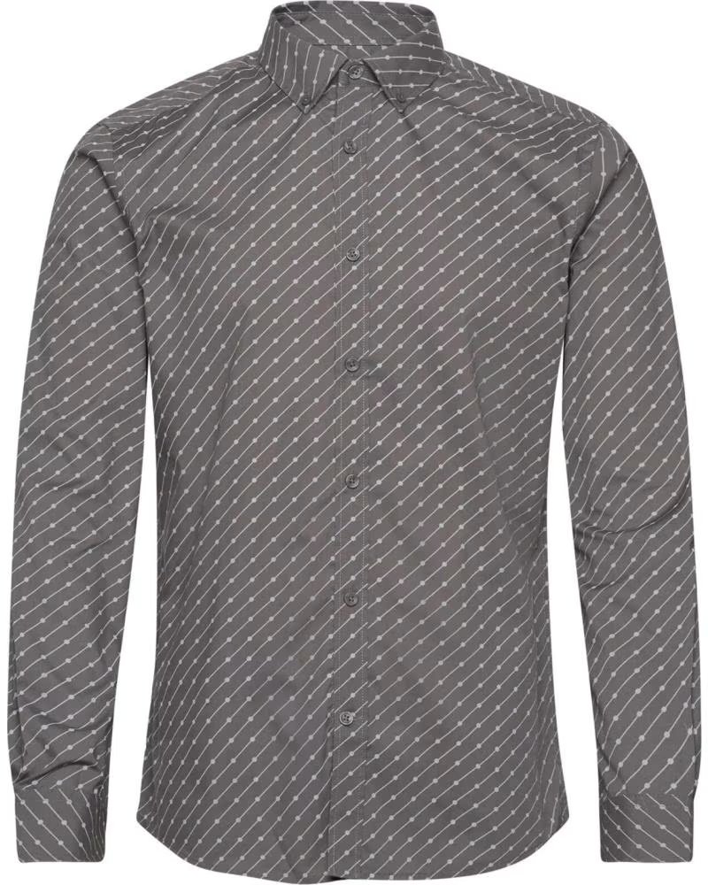 ONLY ONLY SONS HEMD MIT GEOMETRISCHEM MUSTER GRIS