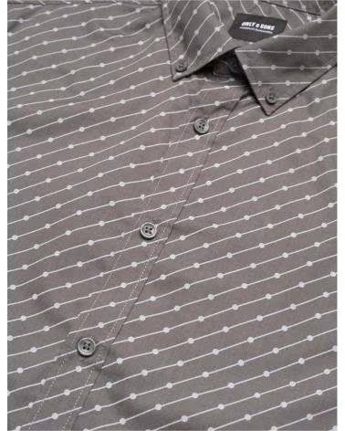ONLY ONLY SONS HEMD MIT GEOMETRISCHEM MUSTER GRIS