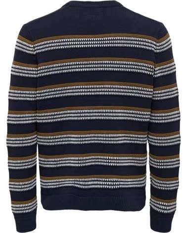 ONLY MAGLIONE A RIGHE DA UOMO ONLY SONS AZUL
