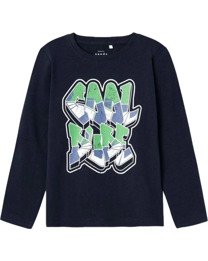 NAME IT SUDADERA UNISEX PARA NIÑOS NAME IT CON ESTAMPADO "COOL VIBES" AZUL