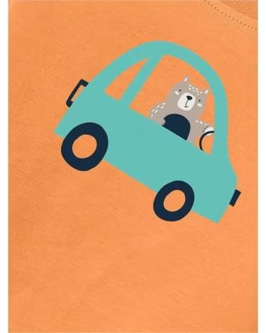 NAME IT SWEATSHIRT UNISEXE ENFANT NAME IT ORANGE AVEC IMPRIMÉ VOITURE NARANJA