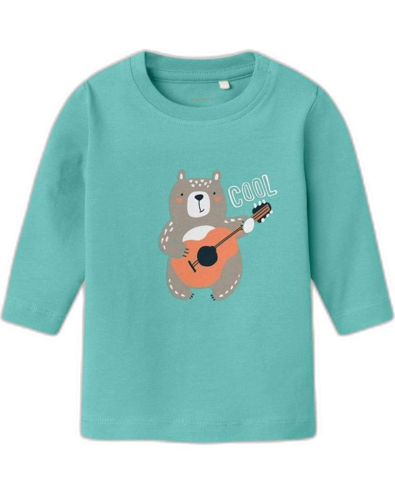 NAME IT SUDADERA UNISEX PARA NIÑOS NAME IT CON ESTAMPADO DE OSO GUITARRISTA AZUL