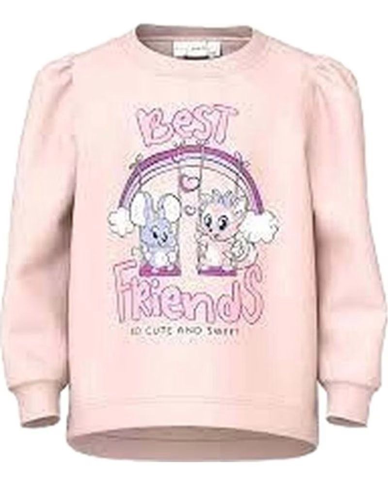 NAME IT FELPA UNISEX NAME IT CON STAMPA BEST FRIENDS PER BAMBINI ROSA