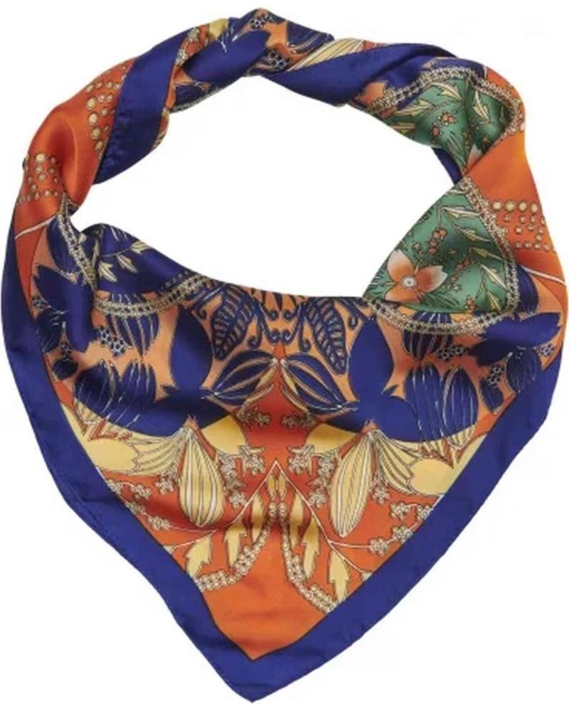 ONLY BLAUES BEDRUCKTES TUCH FÜR DAMEN AZUL