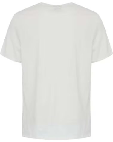 BLEND WEISSES KURZARM-T-SHIRT MIT BEDRUCKTER TASCHE FÜR HERREN BLANCO