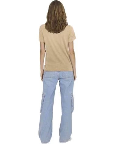 ONLY CAMISETA DE MANGA CORTA ONLY CON ESTAMPADO GRÁFICO PARA MUJER BEIGE