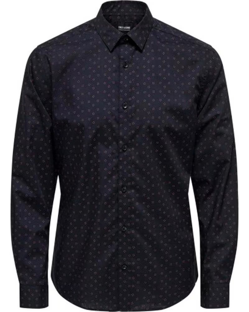 ONLY CAMISA DE HOMBRE ONLY SONS CON ESTAMPADO AZUL AZUL
