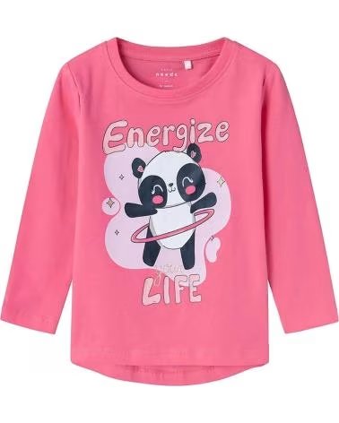 NAME IT FELPA ROSA CON STAMPA PANDA
