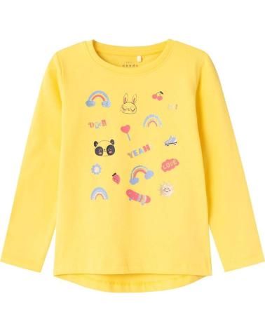 NAME IT SUDADERA INFANTIL DE MANGA LARGA EN COLOR AMARILLO CON ESTAMPADO