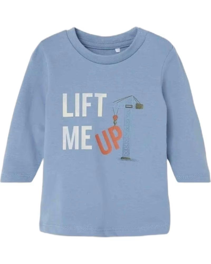 NAME IT UNISEX "LIFT ME UP" LONG SLEEVE JERSEY FOR KIDS AZUL