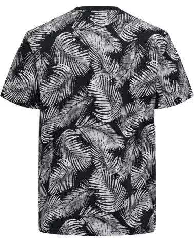 ONLY CAMISETA DE MANGA CORTA CON ESTAMPADO DE HOJAS PARA HOMBRE AZUL