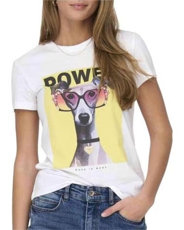 ONLY CAMISETA DE MANGA CORTA EN PARA MUJER BLANCO