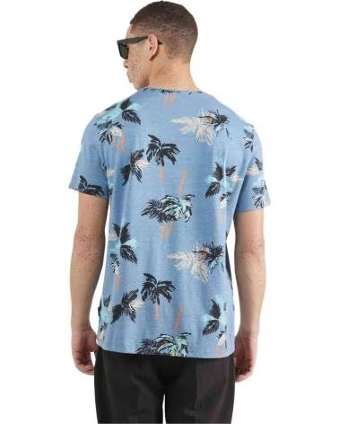 BLEND MEN´S SHORT SLEEVE T-SHIRT WITH FLORAL PRINT AZUL
