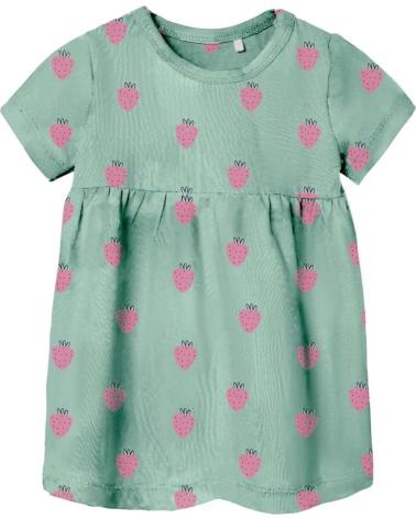 NAME IT VESTIDO VERDE CON ESTAMPADO DE FRESAS PARA NIÑAS NAME IT VERDE