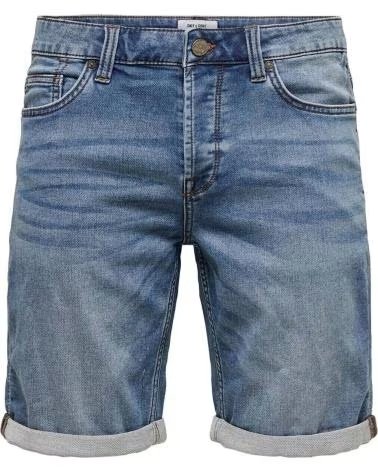 ONLY PANTALON CORTO SONS 22018584-BLUEDENIM EN PARA HOMBRE AZUL