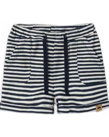 NAME IT NAME IT GESTREIFTER UNISEX-SHORT FÜR KINDER NEGRO