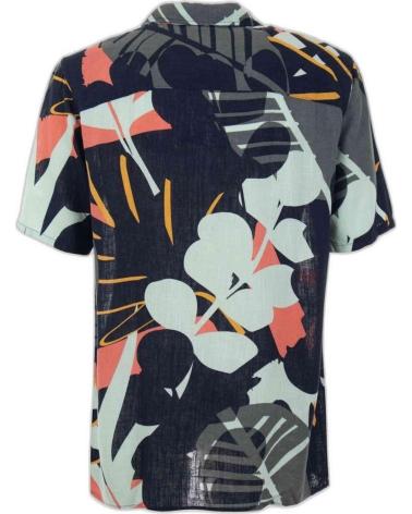 ONLY CAMISA ESTAMPADA DE MANGA CORTA PARA HOMBRE AZUL