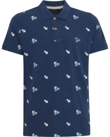 BLEND CAMISA POLO ESTAMPADA PARA HOMBRE AZUL