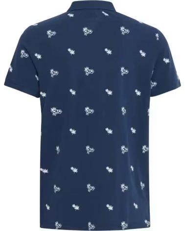 BLEND CAMISA POLO ESTAMPADA PARA HOMBRE AZUL