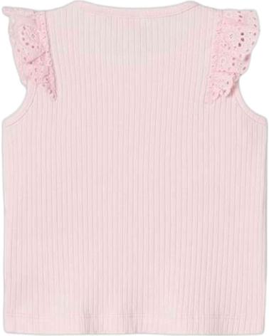 NAME IT CAMISETA DE TIRANTES ROSA DE CANALÉ CON VOLANTES PARA NIÑA ROSA