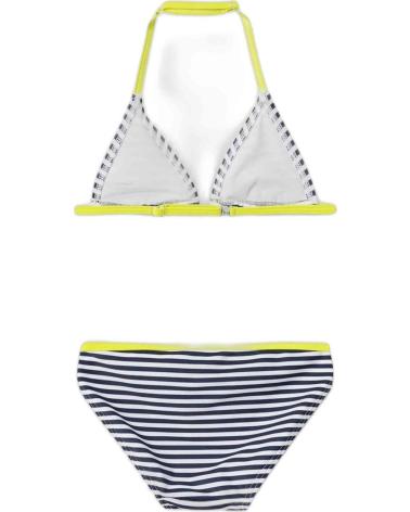 NAME IT BIKINI DOS PIEZAS RAYADO CON DETALLE EN CONTRASTE NEGRO