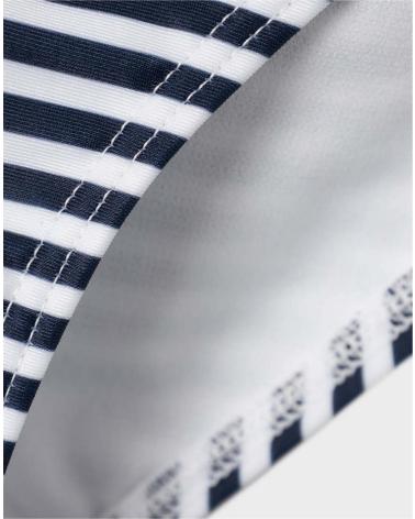 NAME IT BIKINI DOS PIEZAS RAYADO CON DETALLE EN CONTRASTE NEGRO