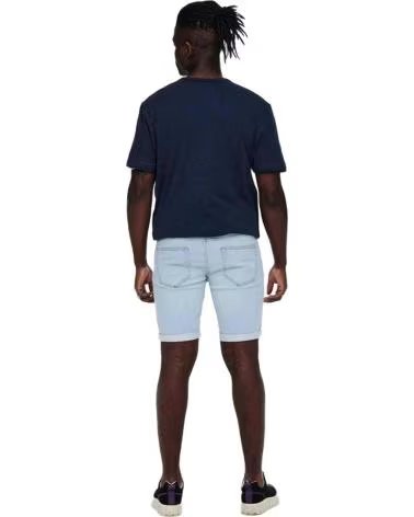 ONLY PANTALONCINI DI JEANS DA UOMO ONLY SONS AZUL