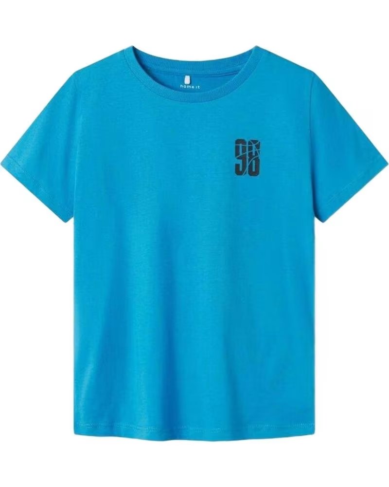 NAME IT NAME EN KURZARM-T-SHIRT FÜR JUNGEN BLAU AZUL