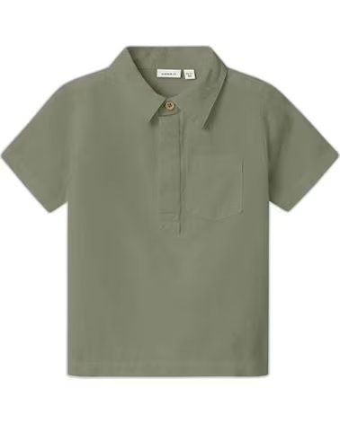 NAME IT UNISEX KURZARM-POLOSHIRT VERDE