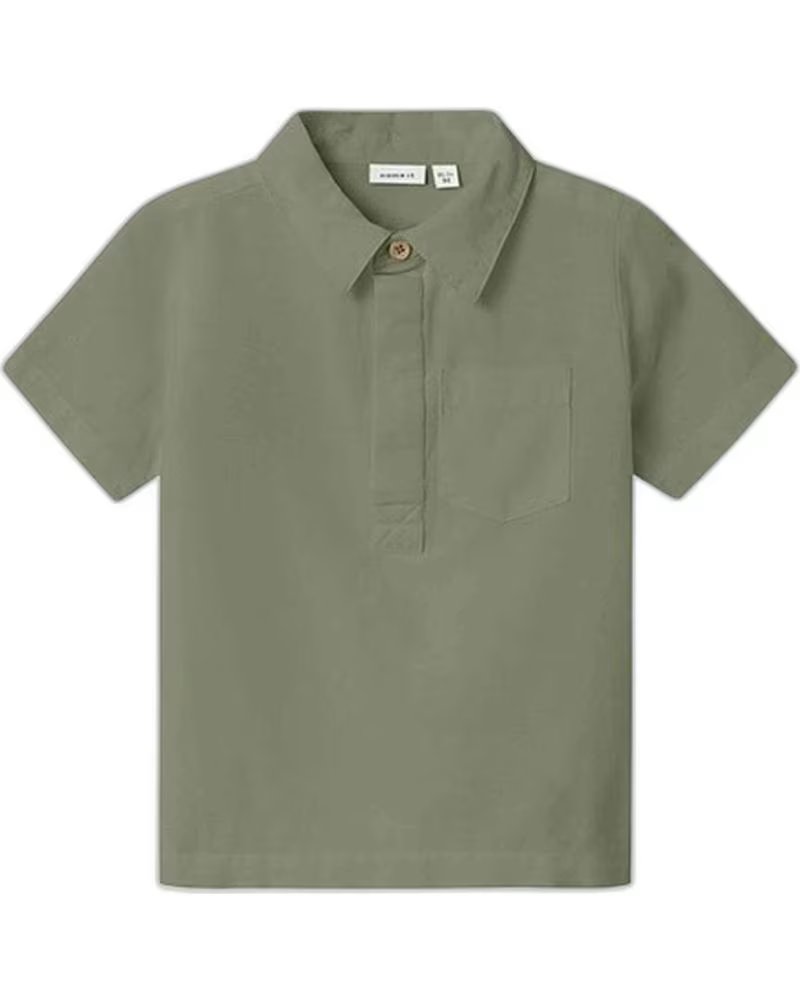 NAME IT UNISEX KURZARM-POLOSHIRT VERDE