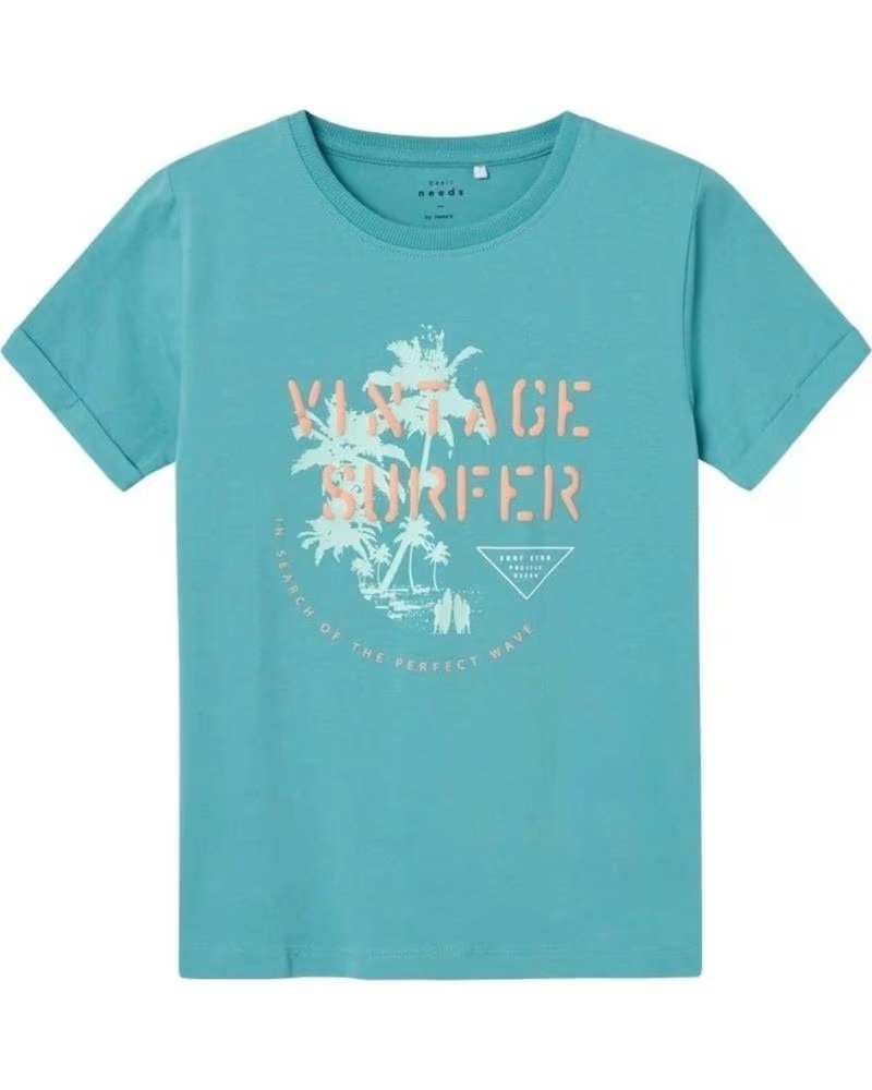 NAME IT UNISEX KURZARM-T-SHIRT VERDE