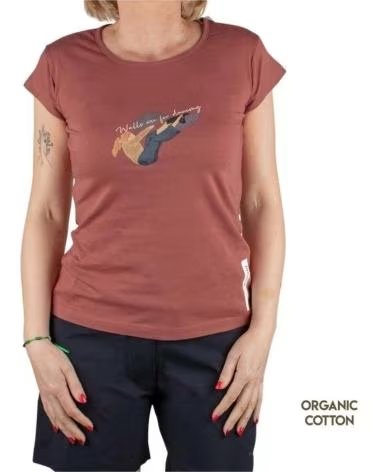 TRANGOWORLD CAMISETA DE MANGA CORTA TRANGOWORLD "WIDE OPEN SPACES" PARA MUJER ROSA
