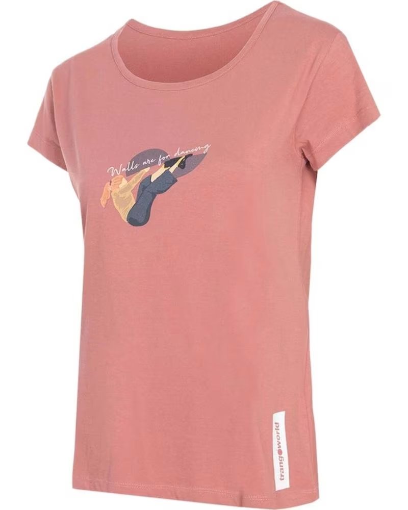 TRANGOWORLD CAMISETA DE MANGA CORTA TRANGOWORLD "WIDE OPEN SPACES" PARA MUJER ROSA