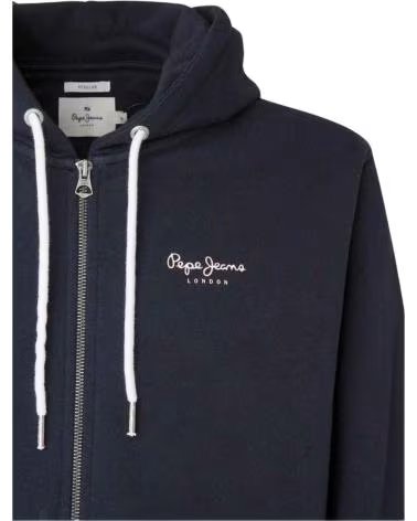 PEPE JEANS FELPA CON CAPPUCCIO PEPE JEANS DA UOMO AZUL