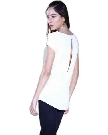 DITCHIL DITCHIL WEISSES KURZARM-T-SHIRT FÜR DAMEN BLANCO
