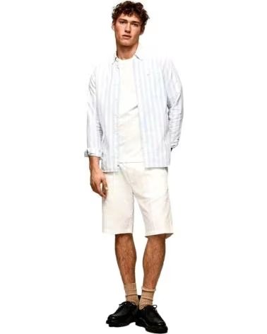 PEPE JEANS GESTREIFTES HEMD VON PEPE JEANS FÜR HERREN BLANCO