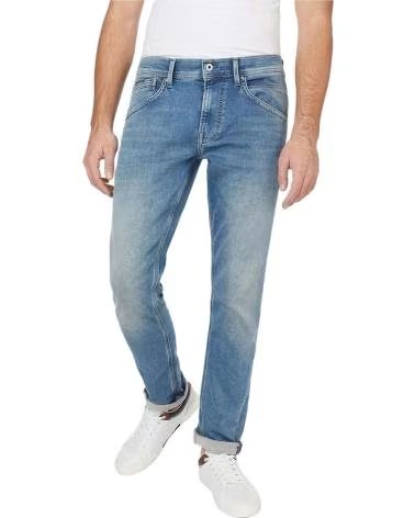PEPE JEANS PEPE JEANS PANTALONE DRITTO DA UOMO BLU AZUL