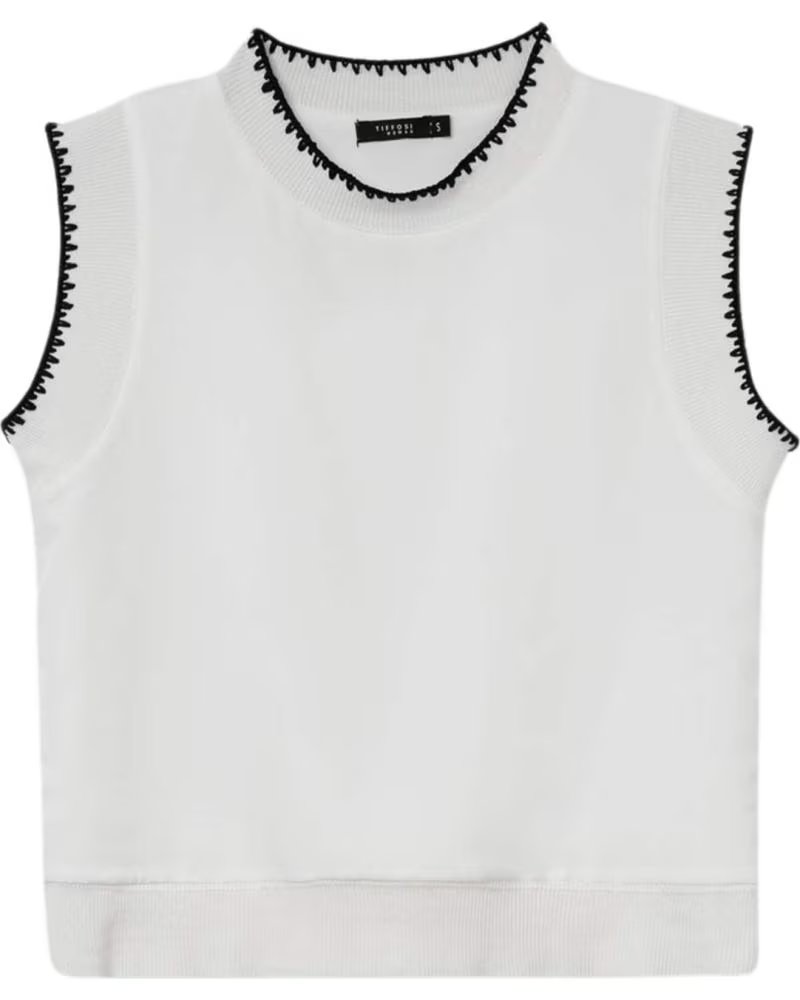 TIFFOSI CAMISETA DE MANGA CORTA EN PARA MUJER BEIGE