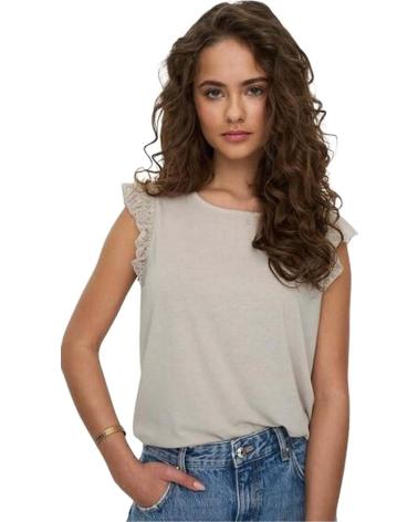 ONLY CAMISETA DE TIRANTES EN PARA MUJER BEIGE